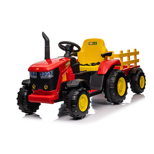 Hot sale kids car electric plastic 12v battery powered tractor toys for children ride on tractor kids electric car