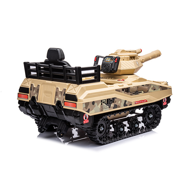 Latest Sale Children's Electric Ride on Army Tank Toys Kids Ride on Car for 10 years old