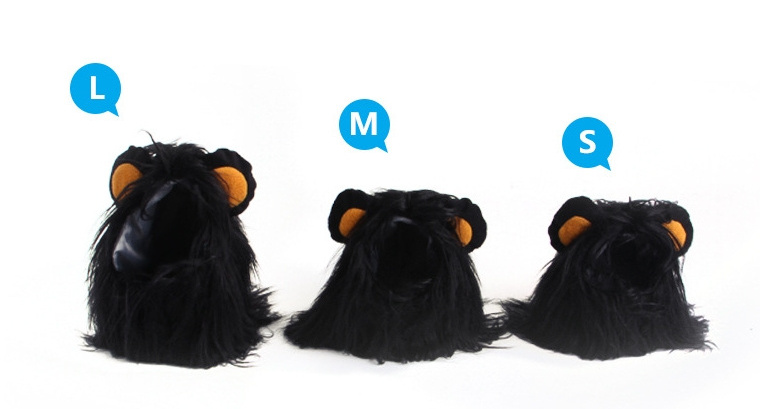 Cat Dogs Fancy Costume Cosplay Toy Cute Lion Mane Wig Pet Small Dog Cats Costume Lion Mane Wig Cap Hat