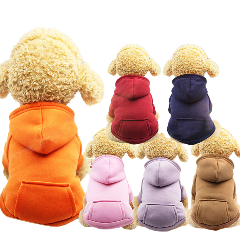 Pet Pocket Sweater Casual Sports Winter Hoodie Pet Cat Dog Clothes