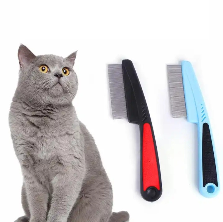 Hot Sale Stainless Steel Grooming Flea Comb Pet Grooming Tools Flea Combs For Dogs And Cats