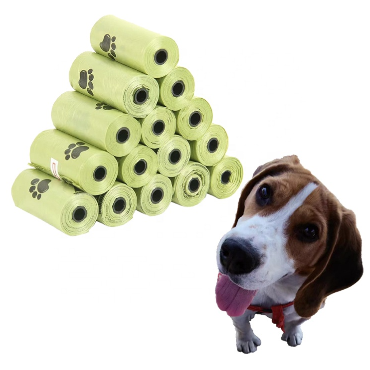 Biodegradable Leak-Proof Unscented Compostable Pet Waste Disposal Refill poop bags for Doggy Puppy