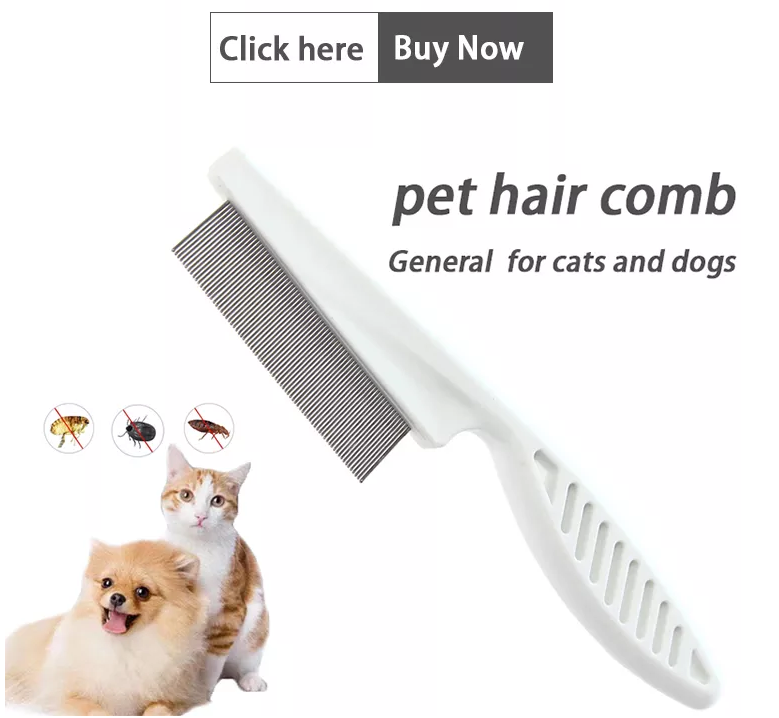 Pet flea lice cleaning comb animals dog grooming flea tick pet remover brush