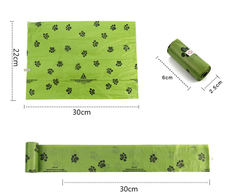 Biodegradable Leak-Proof Unscented Compostable Pet Waste Disposal Refill poop bags for Doggy Puppy