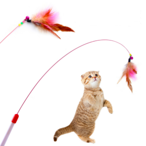 Wholesale Factory Cat Teaser Wand Toy Interactive Cat Toy Feather Cat Stick Toy