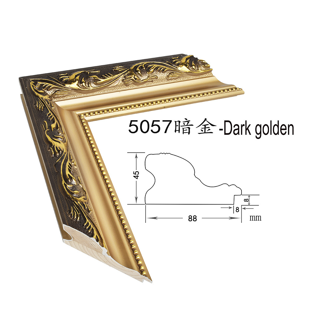 Wholesale Bulk Quantity Classical Carved Gold Leaf Picture Painting Wood Frame Moulding