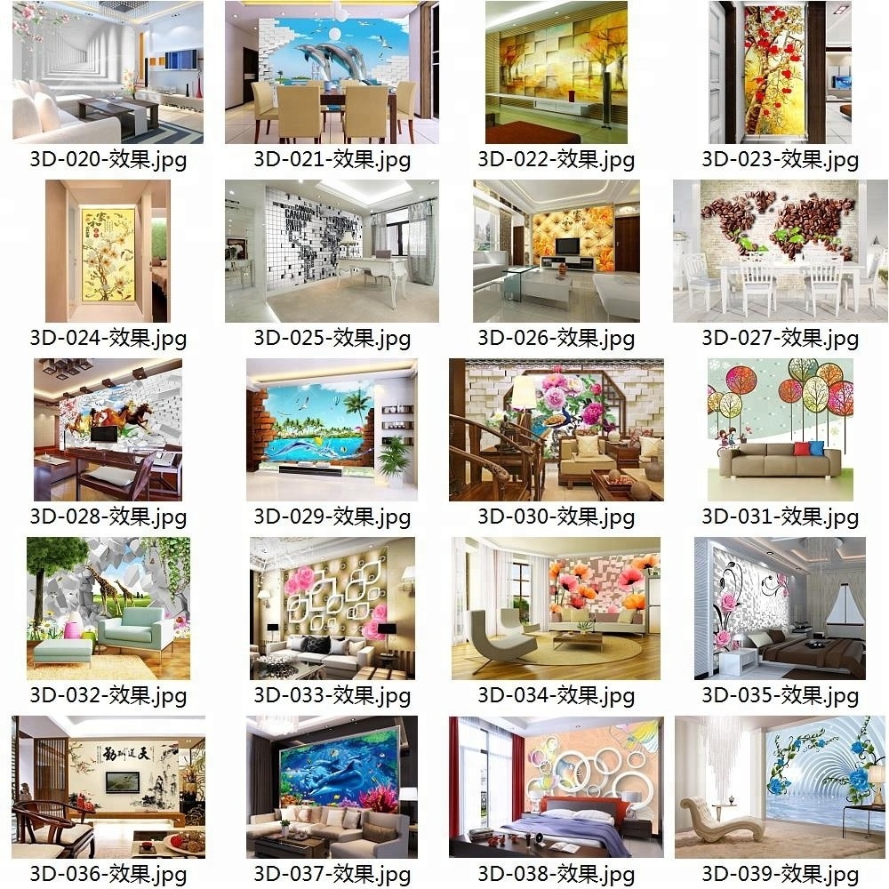 Custom Large Size Cute Cartoon Design Canvas Wall Stickers  For Kids Room Decoration