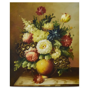 Old Masters Reproduction Artwork Classical Still Life Antique Flower Oil Painting