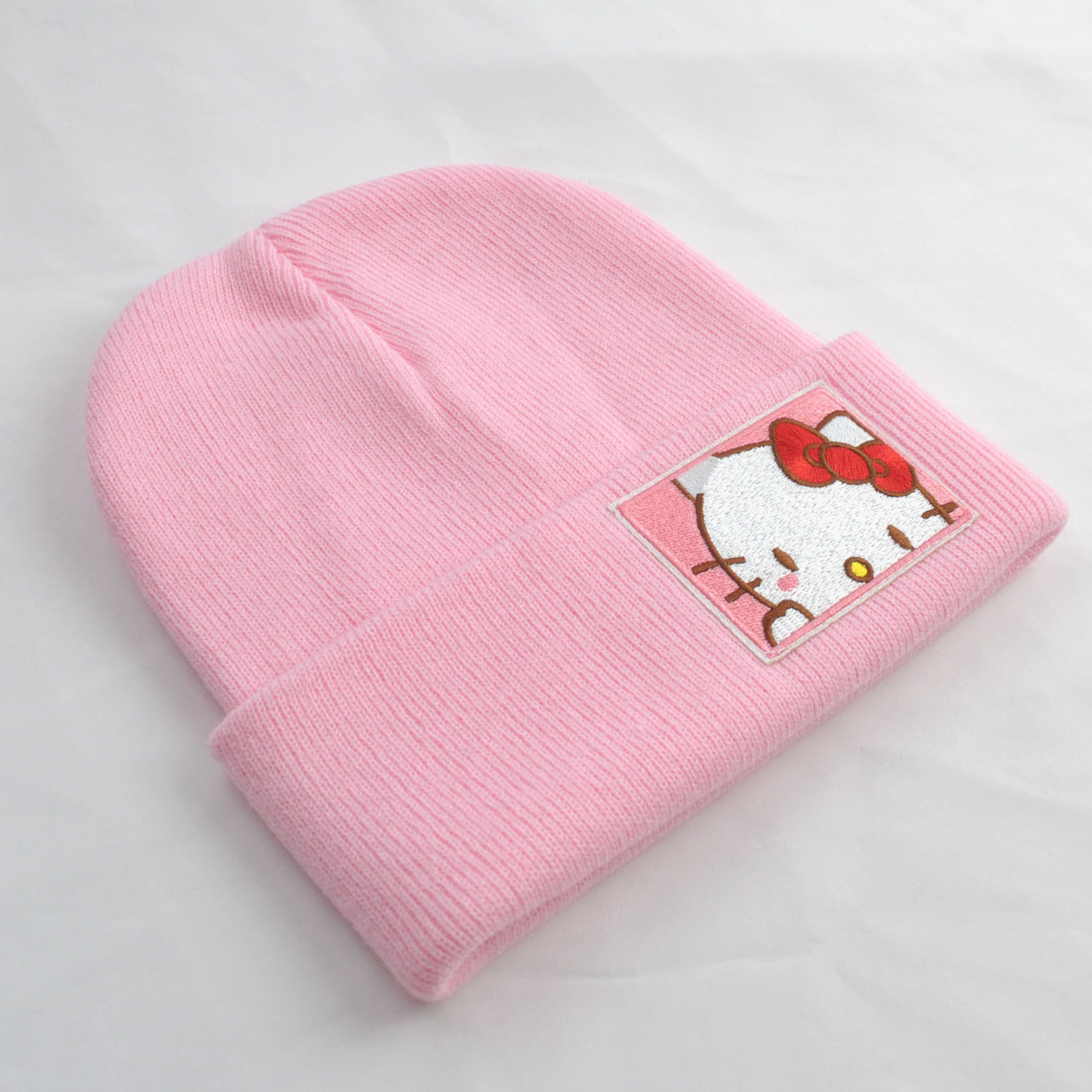 Kulomikt Cat Melody Hat Women's Japanese Cute Wool Hat Outdoor Warm Knitted Hat