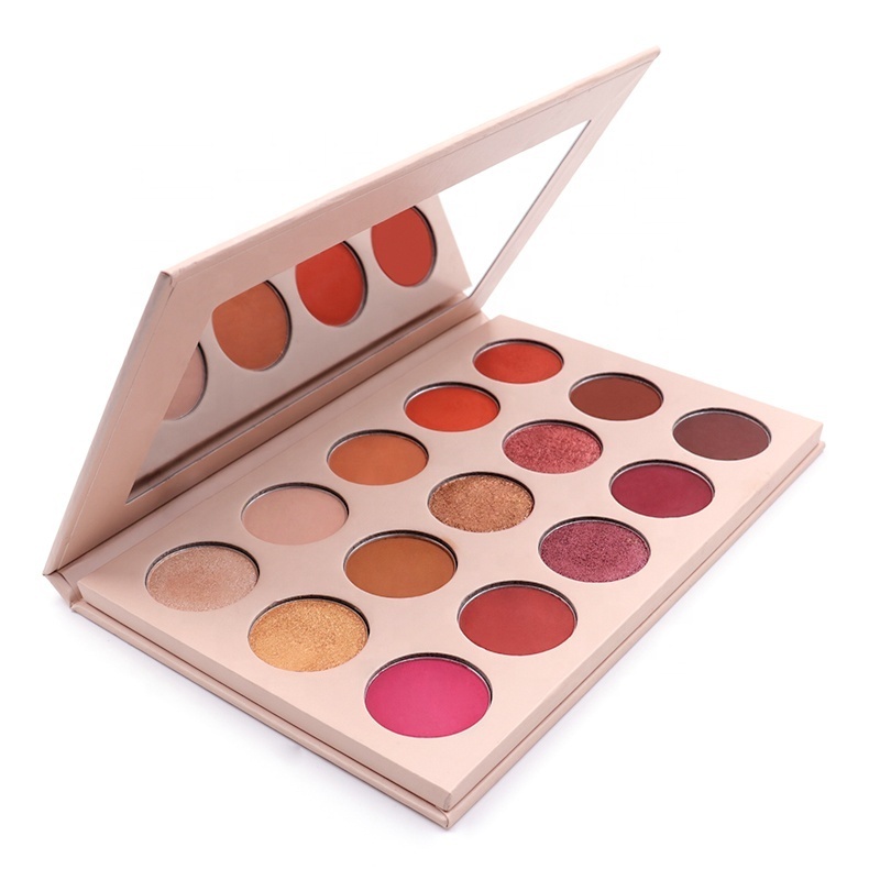 High Pigment 15 Colors Eyeshadow Palette Blush Palette Professional Colorful Eye Shadow Makeup