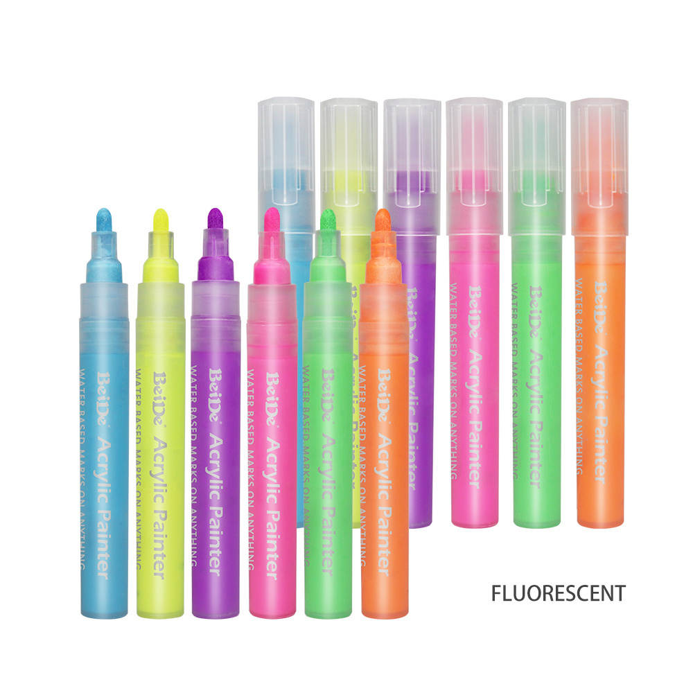 Hot selling high pigment colorful tire permanent acrylic paint marker pens