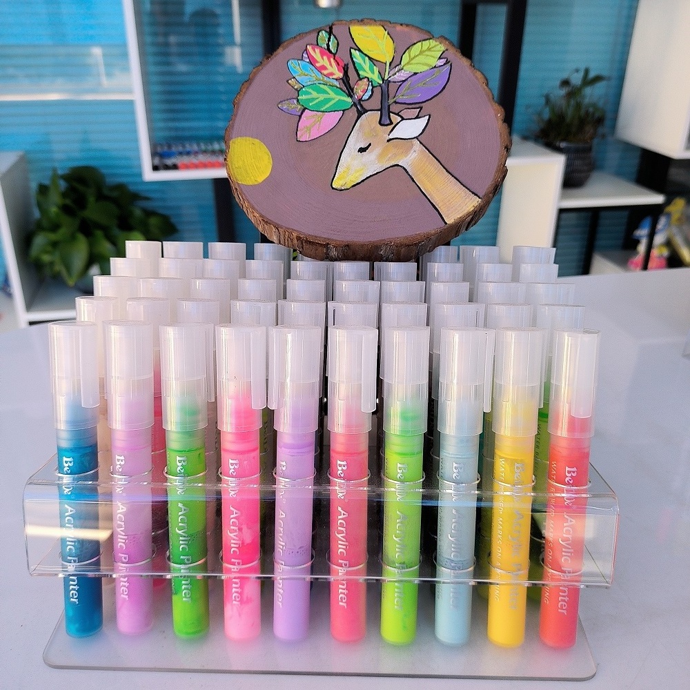 Hot selling high pigment colorful tire permanent acrylic paint marker pens