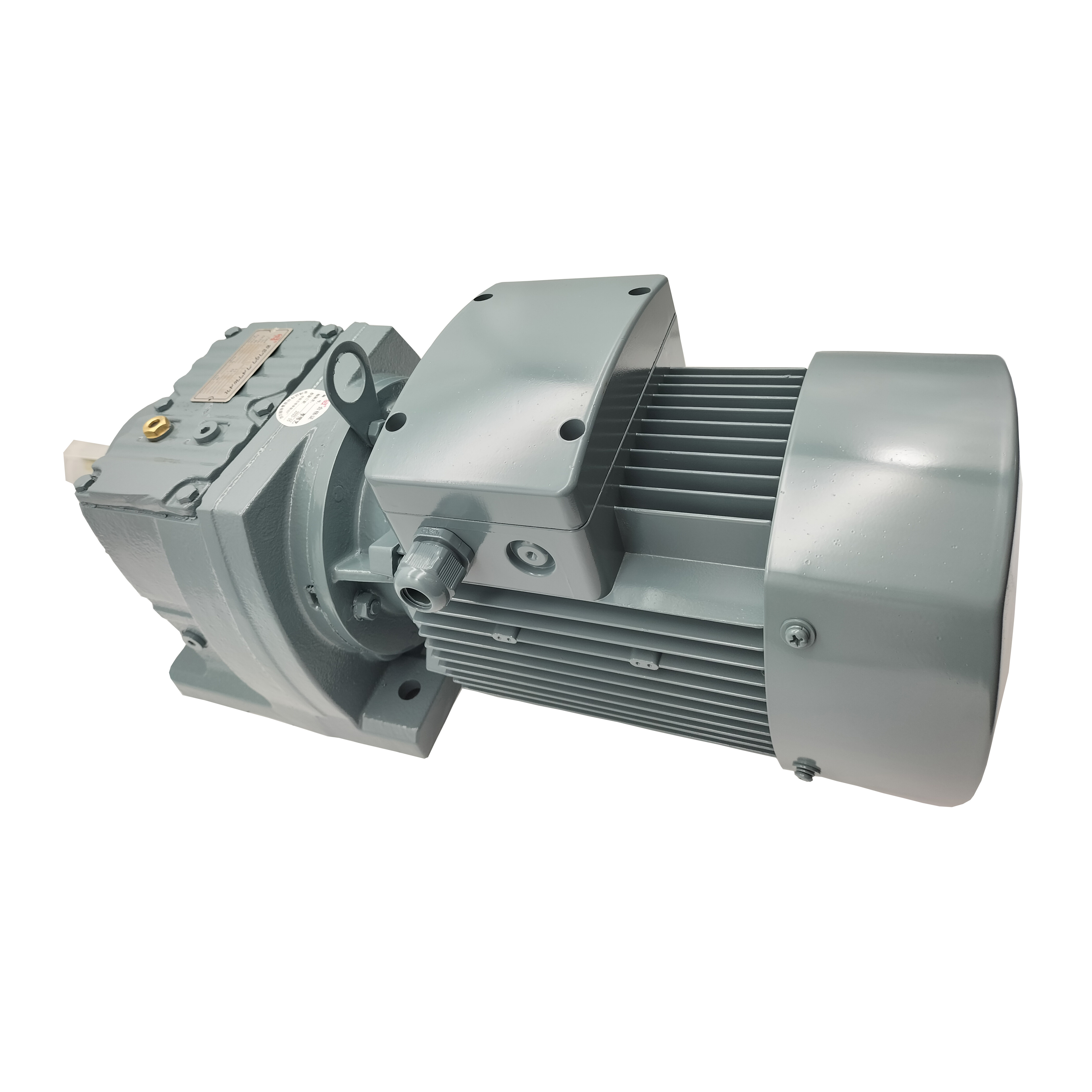 High Efficiency R Series Helical In-Line Geared Motor,Beiji R37 Helcial Gearbox With 3 Phase AC Electric Motor