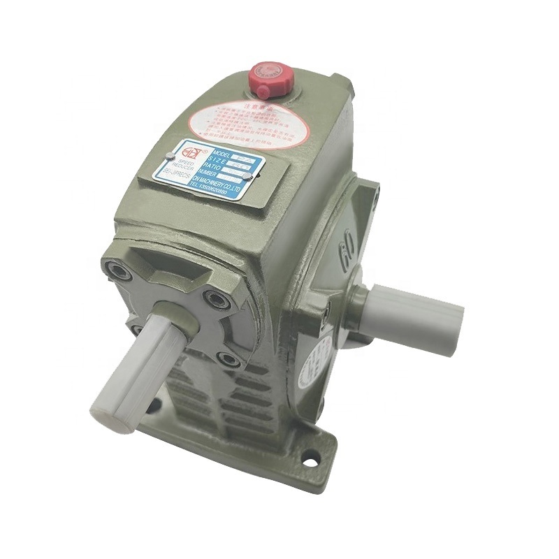 WPS-60-A Worm Gear Box High Torque Worm Gear Reducer, Solid Shaft Input Vertical Worm Gearbox