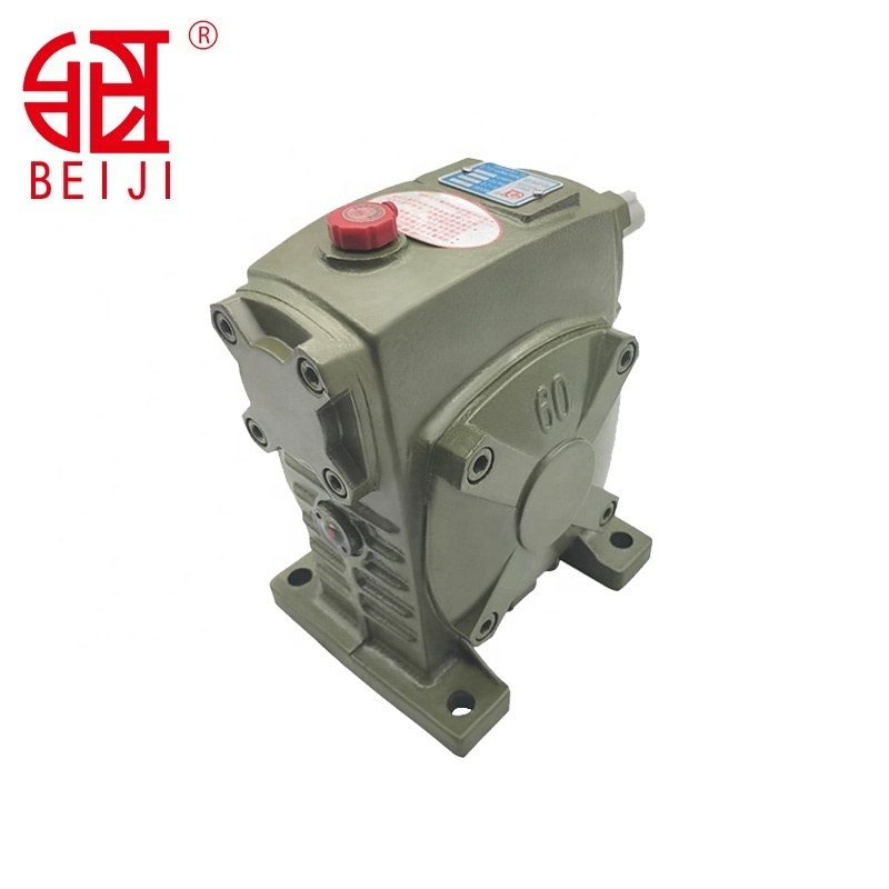 WPS-60-A Worm Gear Box High Torque Worm Gear Reducer, Solid Shaft Input Vertical Worm Gearbox