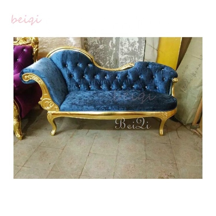 Royal classic beauty spa salon barber shop furniture hotel long waiting room sofa