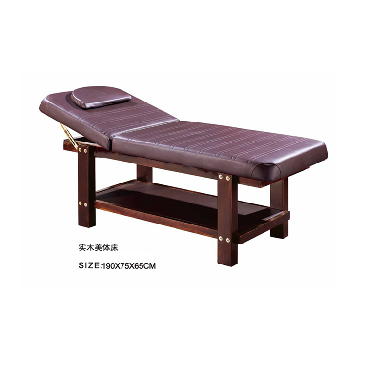 Beauty hair furniture stone massage bed spa roller used massage table with storage wooden for sale