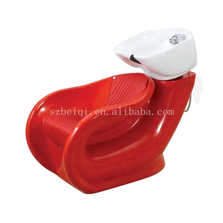 Manufacturer supply electric hair salon backwash shampoo chair with ceramic sink