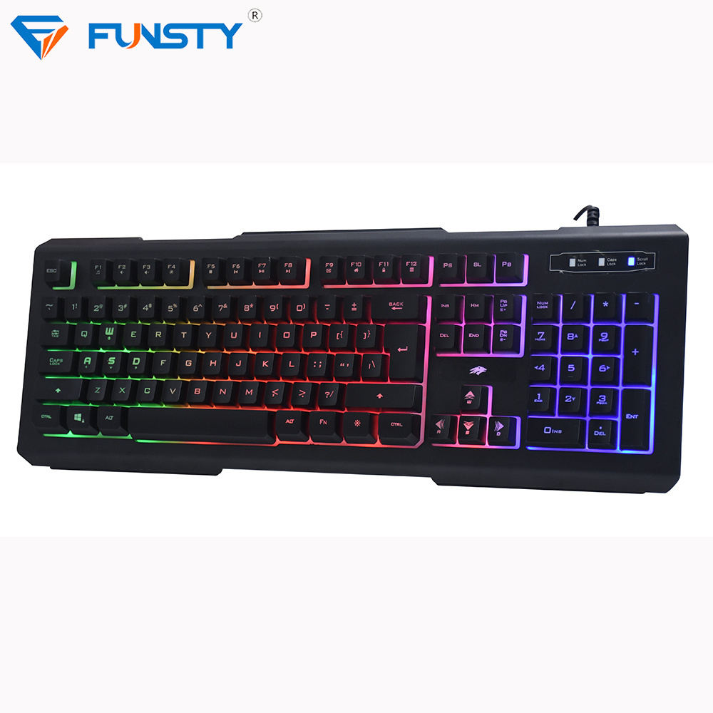 2018 FUNSTY New OEM LED Computer Gaming Keyboard and Mouse Combo