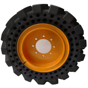 soild tire Bobcat sweeper truck roller tire 10-16.5 Road machinery tire