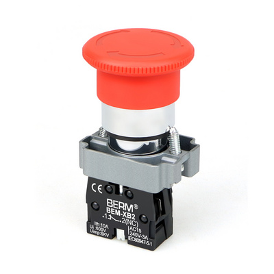 XB2 button switch Emergency stop button XB2-BS542 knob Reset 1NC 22MM push button switch