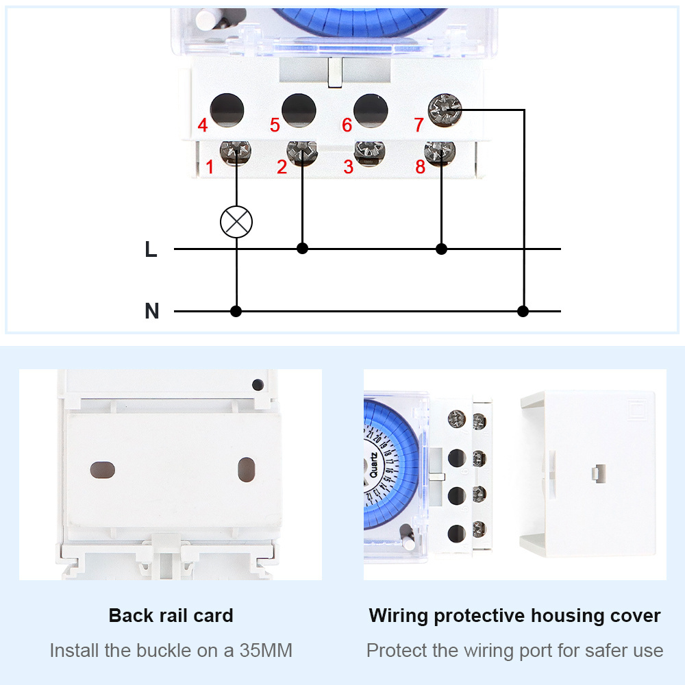 Programmable automatic mechanical switch timer quartz timing switch for street lamp SUL181h