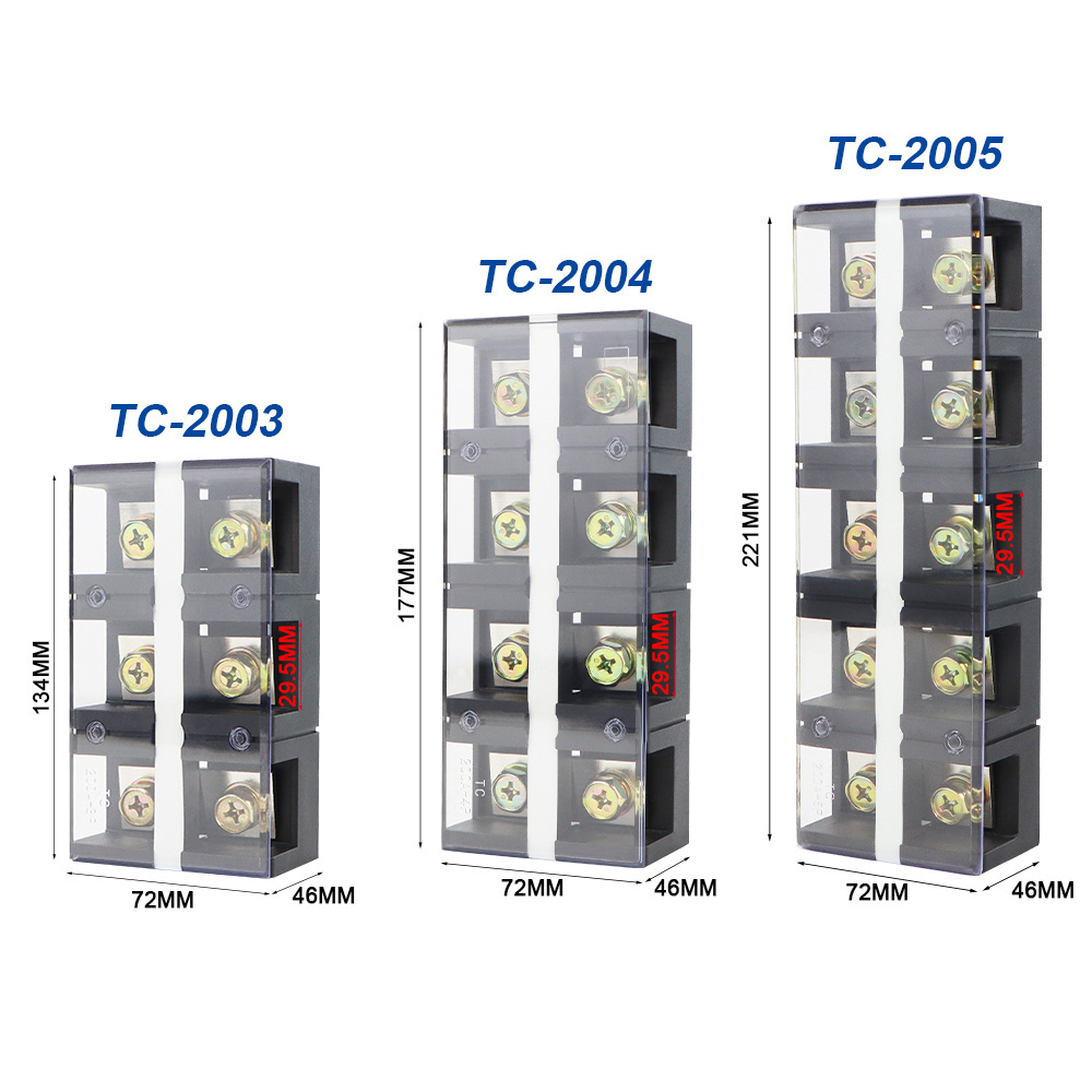 Copper terminal block TC 4003 High-current cable fixing Connector 600A Connects to high-power Screw terminal TC terminal block