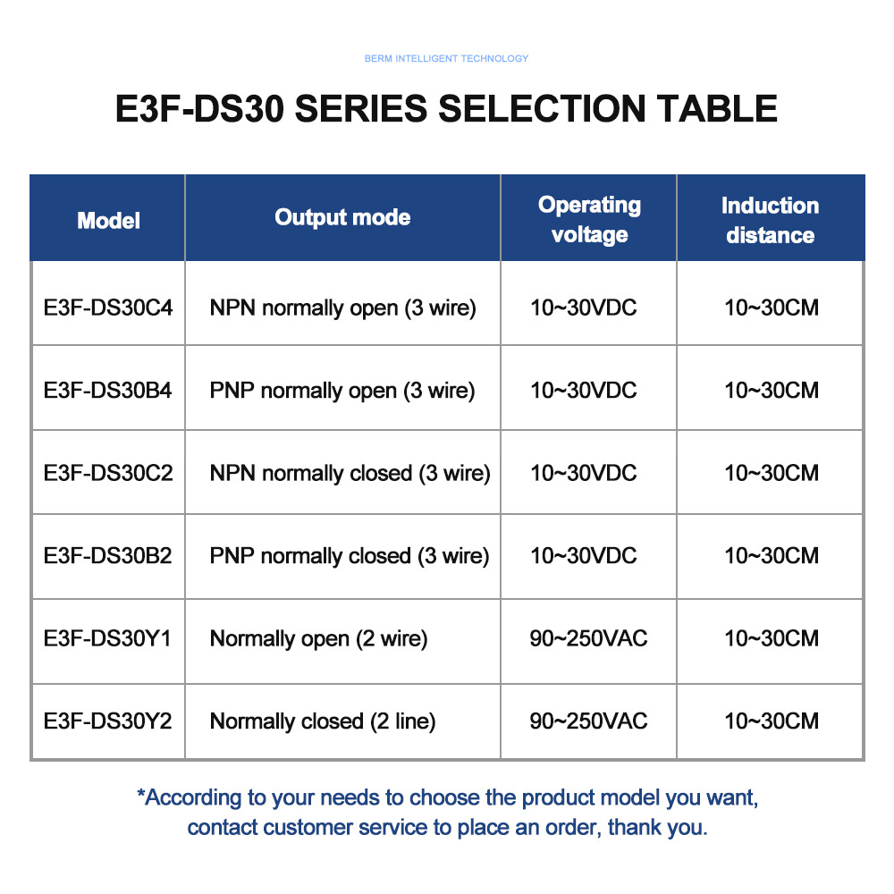 Infrared induction photoelectric switch E3f-DS30C4 three wire NPN Normally open diffuse reflection sensor