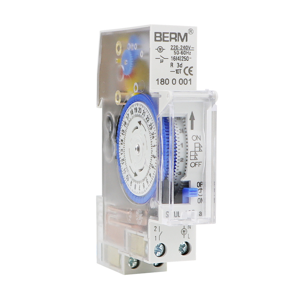 SUL180A Mechanical Timer Switch 24 hour time controller Din Rail Installation Timer Switch