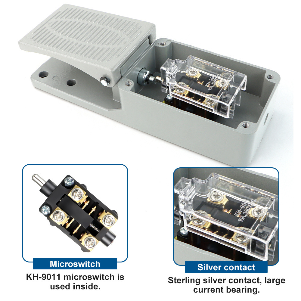 YDT1-17 Pedal Foot switch Machine tool accessories power start foot control switch