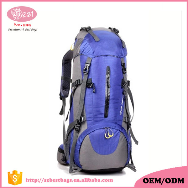 Large capacity royal traveling bag outdoor mountain hiking backpack