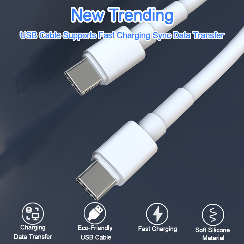 OEM fast charging usb c to type c cable 5a 100w cable Super speed charging sync Data usb cable type-c for mobile phone