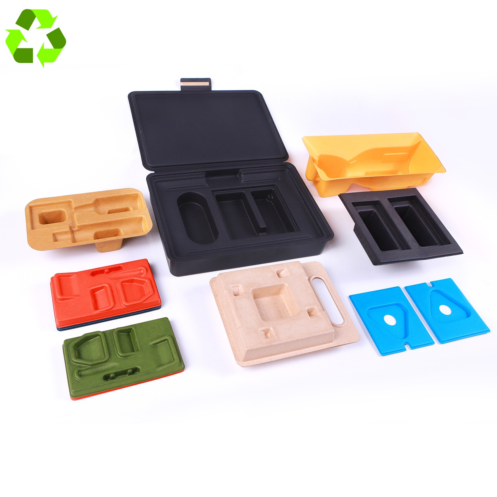 Biodegradable Low Volume Recyclable Printing Packaging Dry Pressing Box Pulp Mold