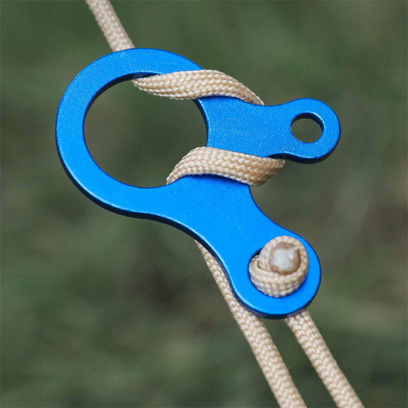 Windproof Buckle Clamp Set  Aluminum Alloy Rope Tensioner Camping  Tent  Guyline  Cord Adjuster Awning  Tarp Fixed Clips