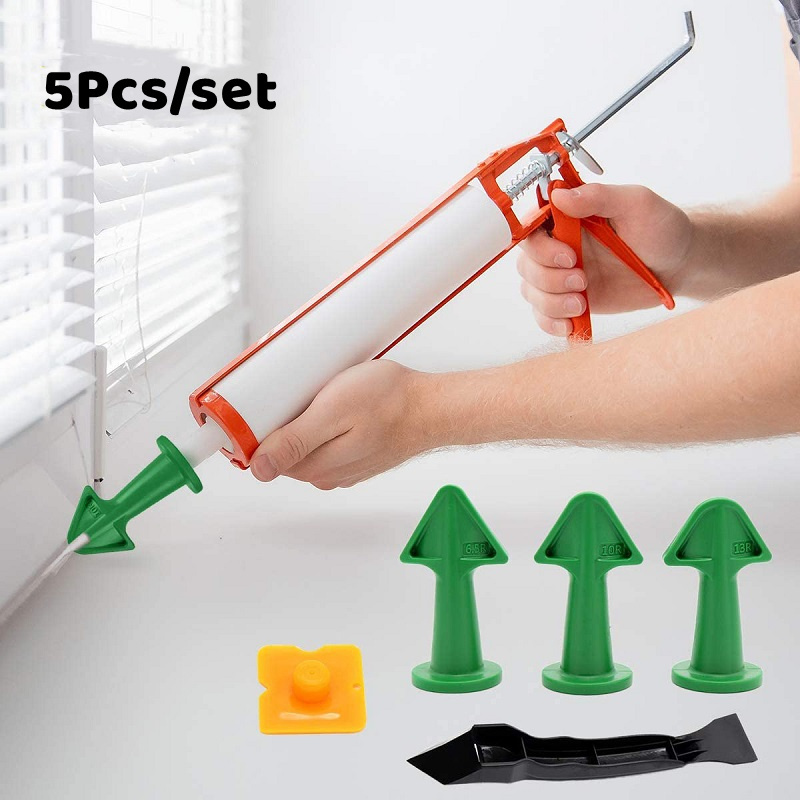 Silicone Caulking Finisher Tool Set Sealant Remover Tool Kit Nozzle Spatulas Hand Tools Set Scraper Silicone Caulking Nozzle