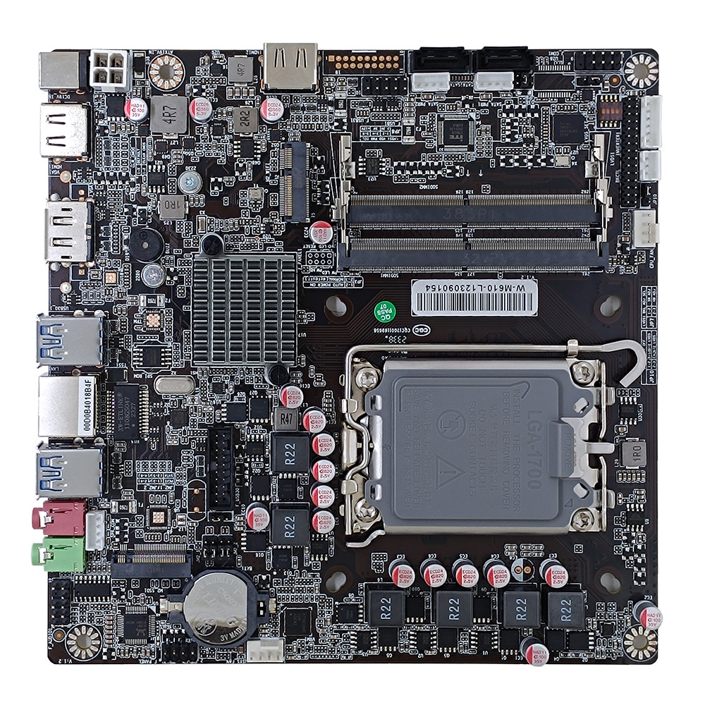 New Mini ITX Motherboard with Intel LGA1700 CPU B660 Chipset  H610 Mainboard Supports 128GB DDR4 RAM USB3.2 GEN2 M.2 WiFi