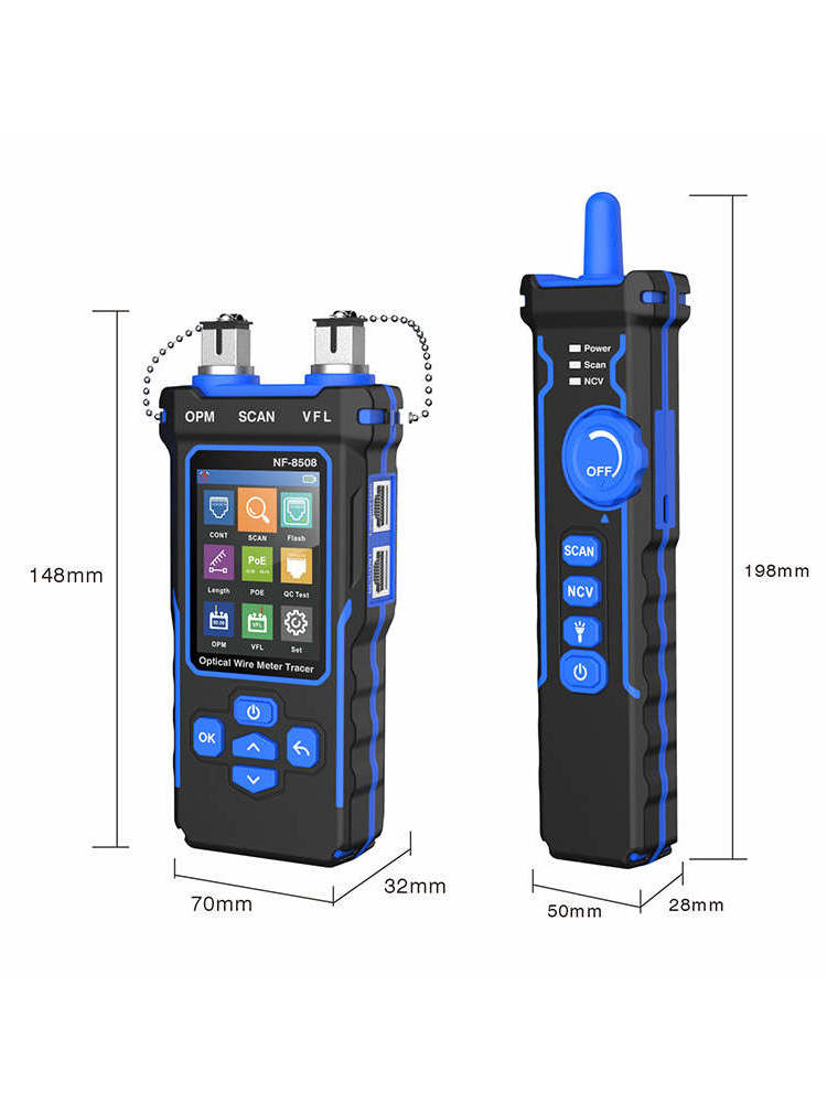 NOYAFA NF-8508 Multi-function Cable Tester For RJ11/45  PoE Fiber Optic