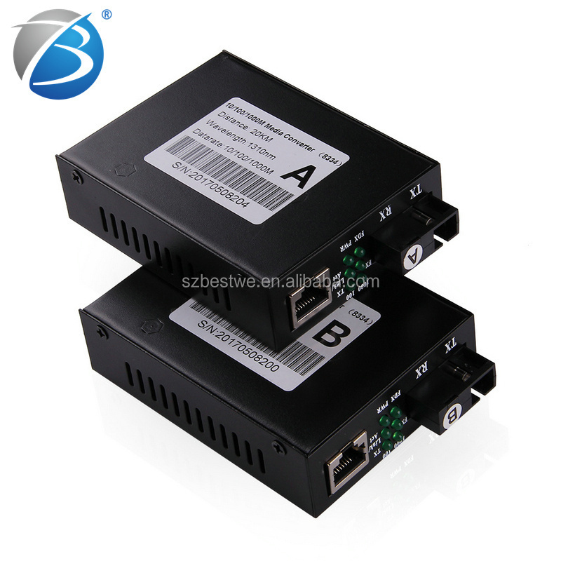 10 100 1000 fiber ethernet wdm optical fiber converter giga ethernet media converter