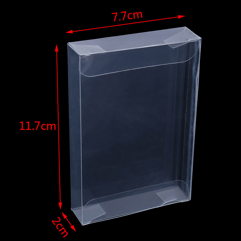 Clear Transparent Carts Box Case For Nintendo N64 Cartridge CIB protector