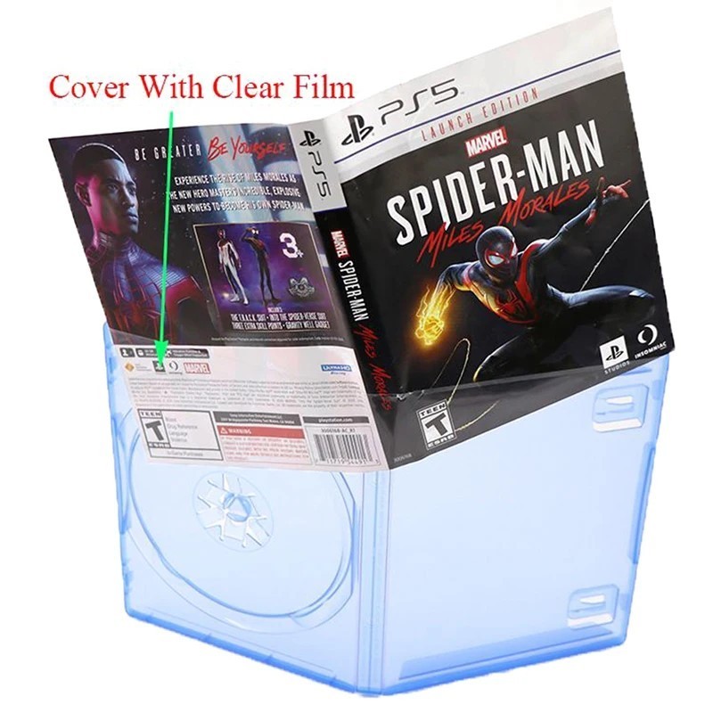 CD Game Case Protective Box Compatible For Ps5 / Ps4 Game Disk Holder CD DVD Discs Storage Box Cover