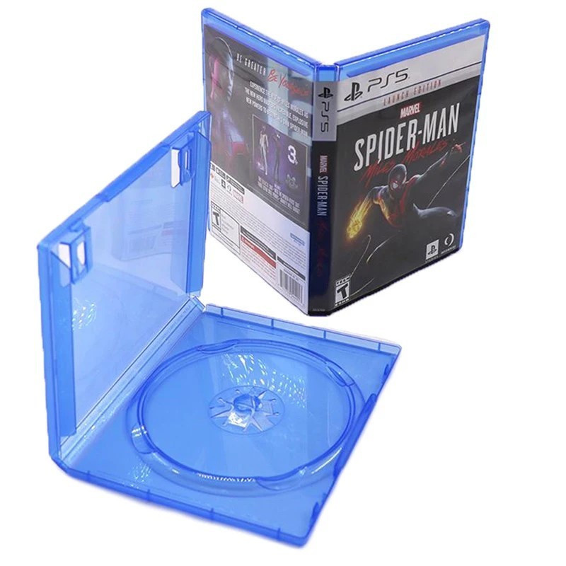 CD Game Case Protective Box Compatible For Ps5 / Ps4 Game Disk Holder CD DVD Discs Storage Box Cover