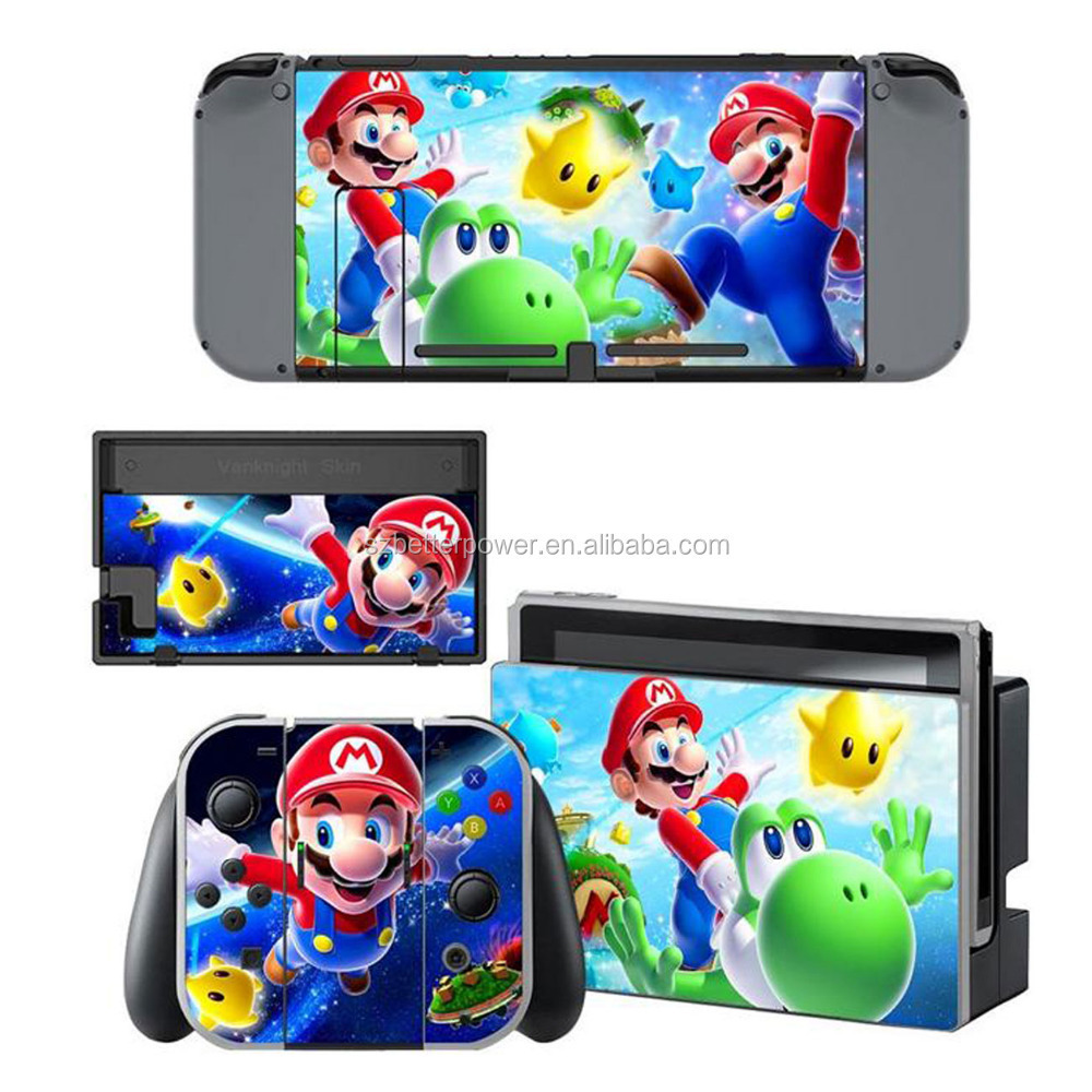 Vinyl Decals Stickers Full Set Skin for Nintendo Switch Console & Joy-con Joy-Controller & Dock Kit