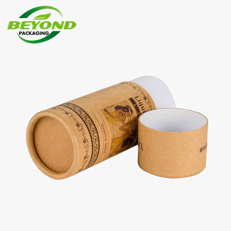 Recycled Material Eco Friendly Custom Logo Long Sticks Matches Matchstick Packaging  Kraft Tube Cylinder Match Paper Tube Box