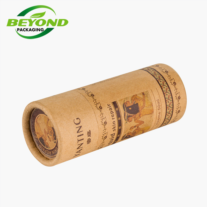 Recycled Material Eco Friendly Custom Logo Long Sticks Matches Matchstick Packaging  Kraft Tube Cylinder Match Paper Tube Box