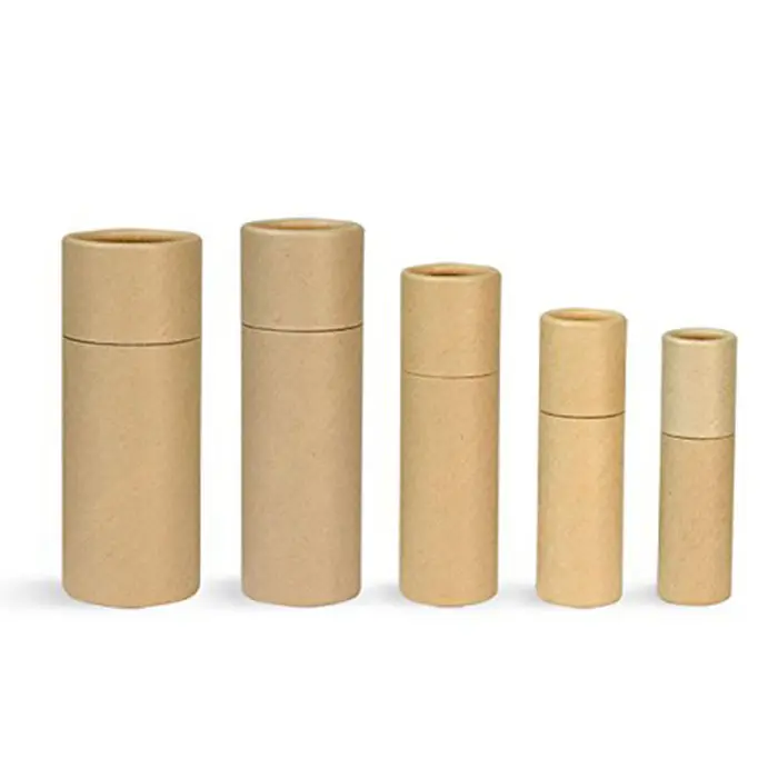 Wholesale custom kraft brown white paper tube for cigar packaging cardboard with personality design