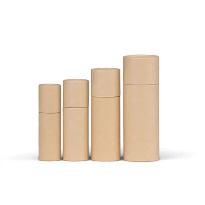 Wholesale custom kraft brown white paper tube for cigar packaging cardboard with personality design