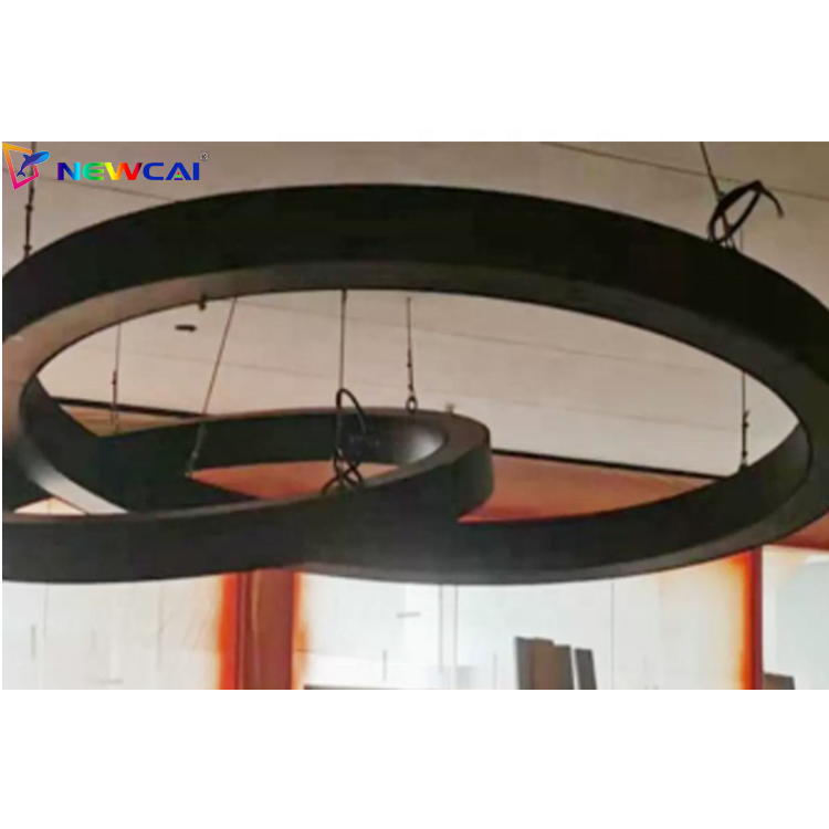 Indoor Advertising Module Cylindrical Column Custom Curved Screen Circular Video Wall Soft Flexible Panel Display LED Screen