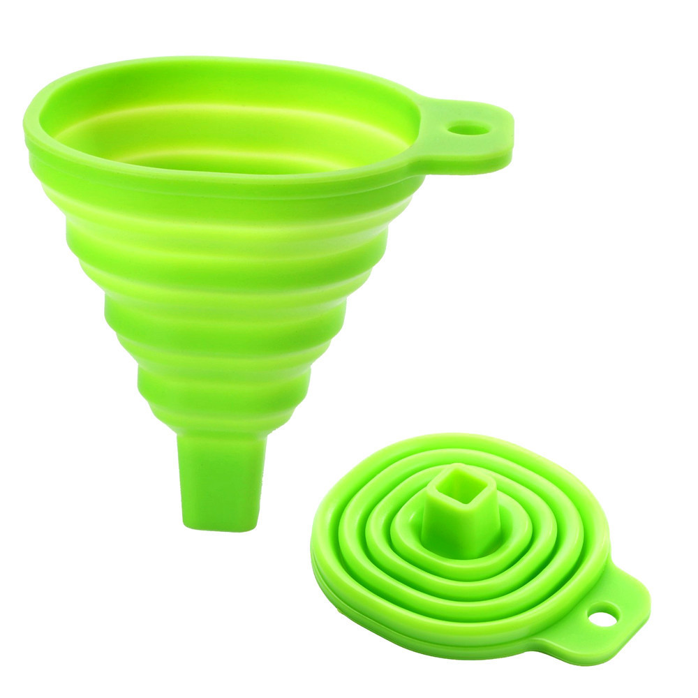 BPA free Utensils food grade silicone funnel,silicone foldable funnel