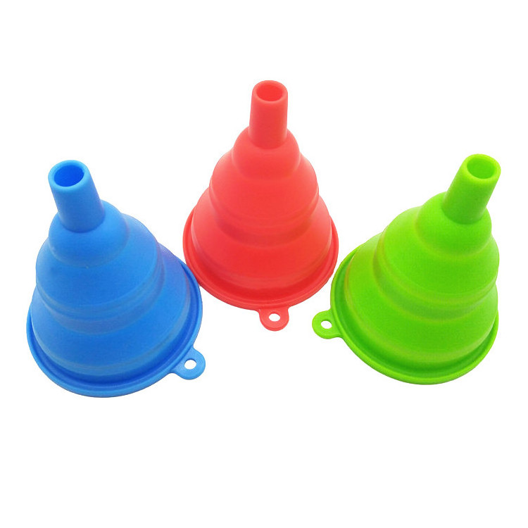 BPA free Utensils food grade silicone funnel,silicone foldable funnel