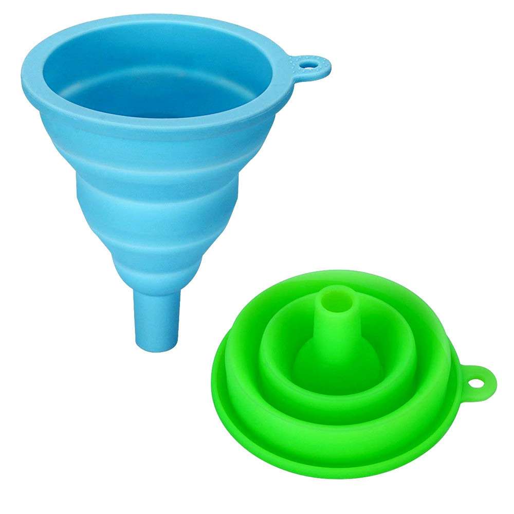 BPA free Utensils food grade silicone funnel,silicone foldable funnel